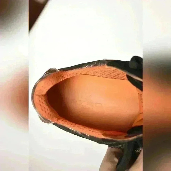 ETRO Green Gold Cheetah Metallic Suede Nylon Sneakers Leopard Print 8US  Italy - Picture 8 of 10